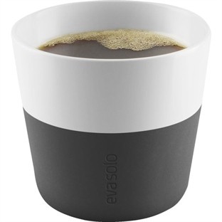 Eva Solo - Caffé Lungo-Becher - 230 ml - carbon schwarz - 2 Stück